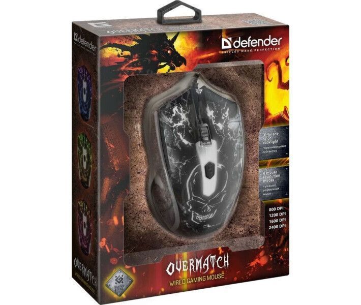 Мышь Defender Overmatch GM-069 проводная игровая (52069_DEFENDER) H00000068683 фото
