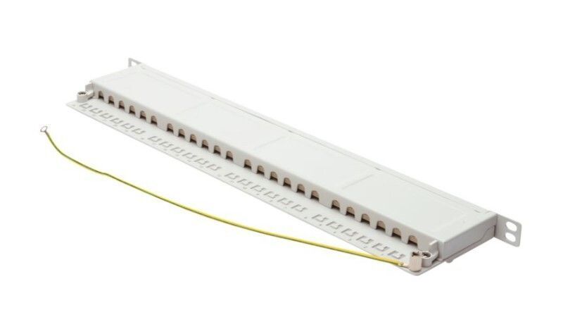 Патч-панель DIGITUS 0.5U 24 &times; RJ-45 FTP/STP кат. 6 (DN-91624S-SL-SH-G) H00000319743 фото
