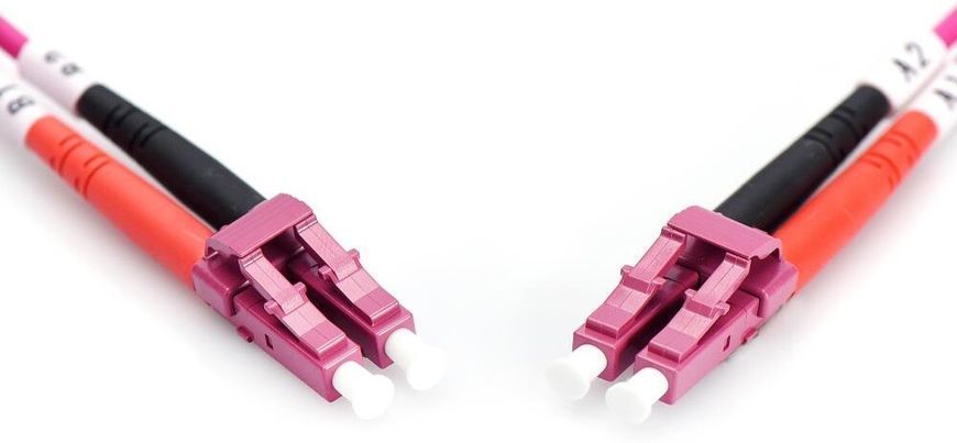 Патч-корд оптичний DIGITUS LC-LC UPC MM(OM4) Duplex 5м (DK-2533-05-4) H00000256974 фото